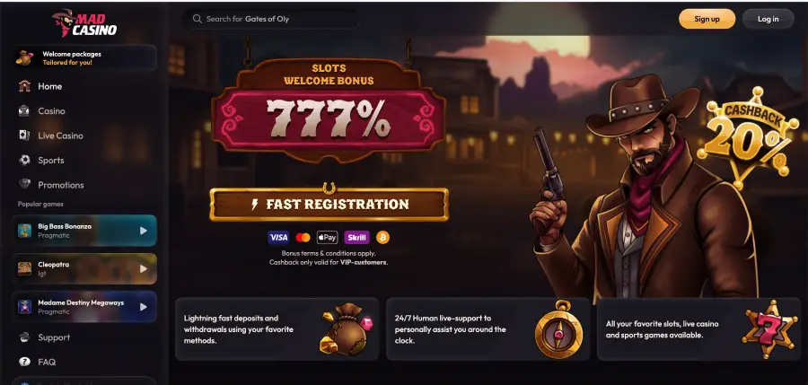 Mad casino no deposit bonus